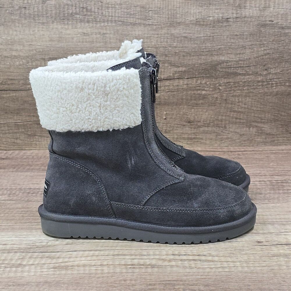 Koolaburra by UGG Lytta Women's Size 7 Stone Grey Suede Winter Boots (1122810)